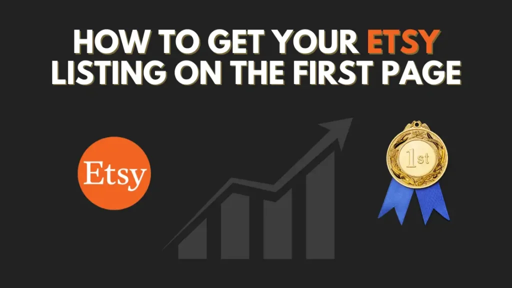 How to get your Etsy listing on the first page